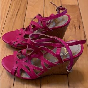 Charming Charlie pink wedges